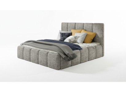 Moderne lit de design de luxe XXL style hôtel en cuir double 140 160
