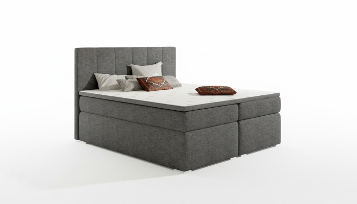 Lit en cuir Lit rembourré Lits boxspring Lit bas 180x200cm Matelas