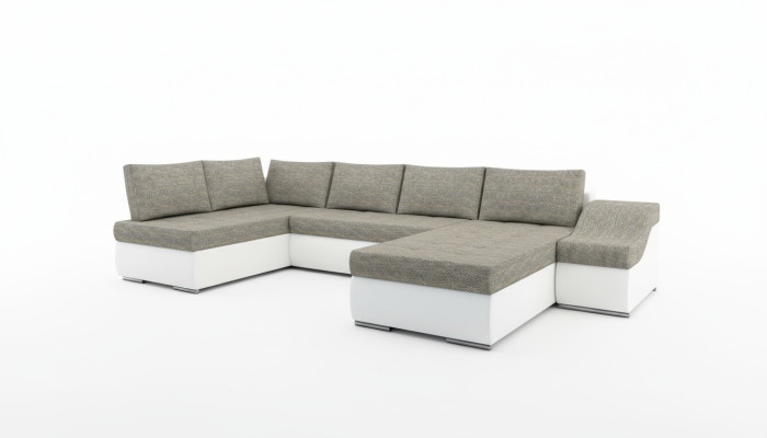 Moderne Ecksofa Schlafsofa Bettfunktion Couch Polsterung Eckgarnitur Wohnlandschaft