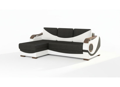 Canapé d'angle design Perto Fonction lit Canapé Rembourrage Textile Canapés Canapés Sommeil