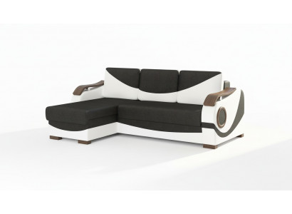 Canapé d'angle design Perto Fonction lit Canapé Rembourrage Textile Canapés Canapés Sommeil