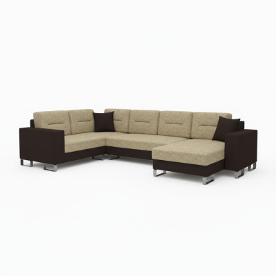 Canapé d'angle design canapé-lit avec fonction lit canapé en cuir textiles neufs 3260