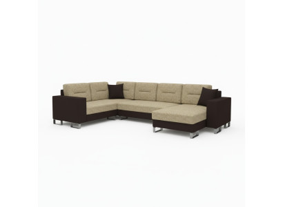 Canapé d'angle design canapé-lit avec fonction lit canapé en cuir textiles neufs 3260