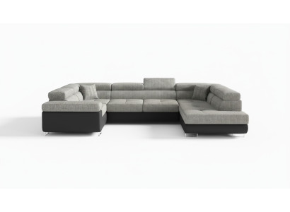 Canapé d'angle design canapé-lit fonction lit canapé cuir tissu rembourré canapés neufs 5625