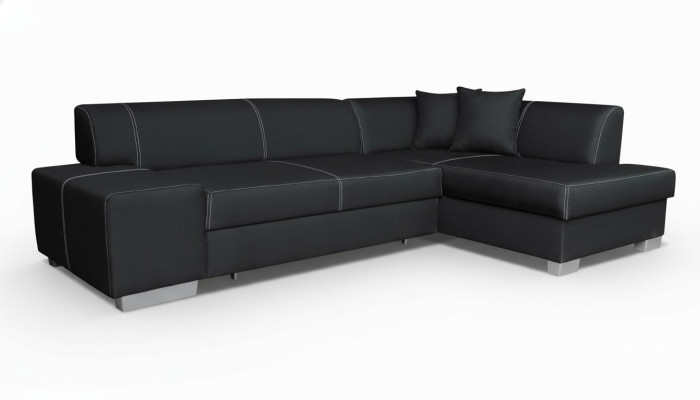Canapé d'angle Design Canapé-lit Fonction lit Canapé Canapés Cuir Textile Rembourrage neuf