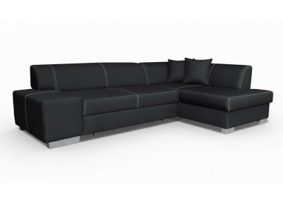 Canapé d'angle Design Canapé-lit Fonction lit Canapé Canapés Cuir Textile Rembourrage neuf