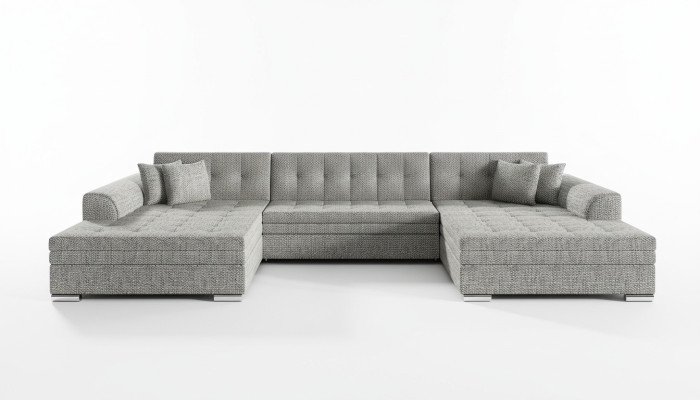 Design Canapé d'angle Canapé-lit Fonction lit Canapé Cuir Revêtement Tissu Canapés neuf 1070
