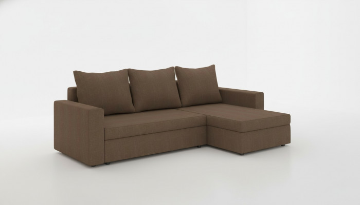 Design Canapé d'angle Canapé convertible Fonction lit Canapé Cuir Revêtement textile Canapés neufs 502