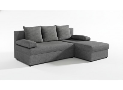 Canapé-lit moderne Canapé Rembourrage Angle fonction lit Textile Cuir