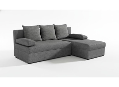 Canapé-lit moderne Canapé Rembourrage Angle fonction lit Textile Cuir