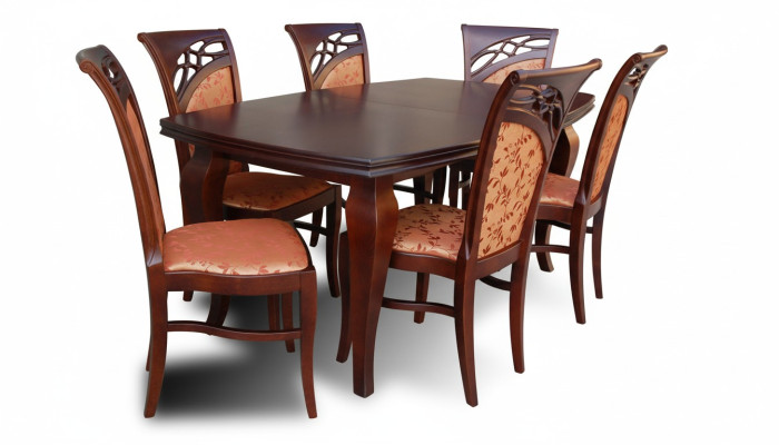 Ensemble de chaises design pour table complète Décor complet de la salle de séjour Salle à manger