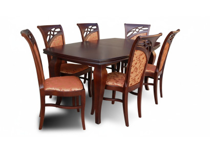 Ensemble de chaises design pour table complète Décor complet de la salle de séjour Salle à manger