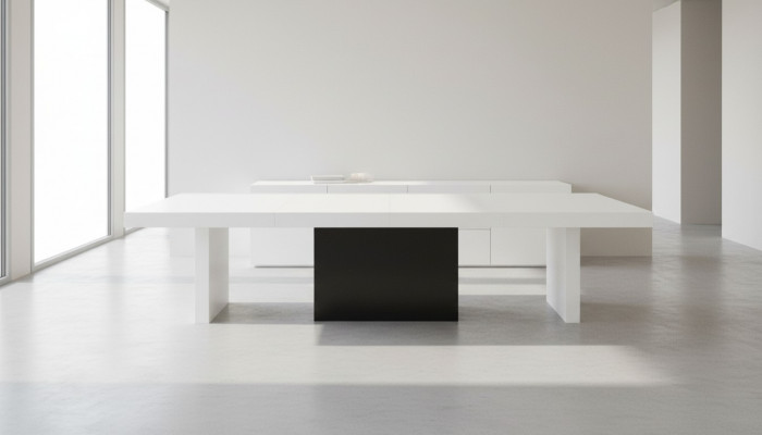 Table de conférence de bureau moderne XXL Tables Salle à manger en bois Réunion