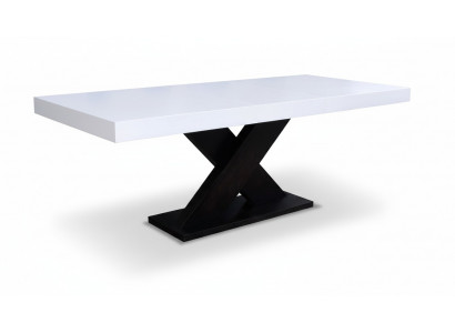 Table en bois design extensible pour la salle à manger ou le salon. Tables en bois massif.
