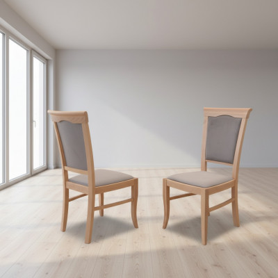 Meubles rembourrés de luxe en design: chaises de tabouret de siège pour bureau ou salle à manger en bois massif.