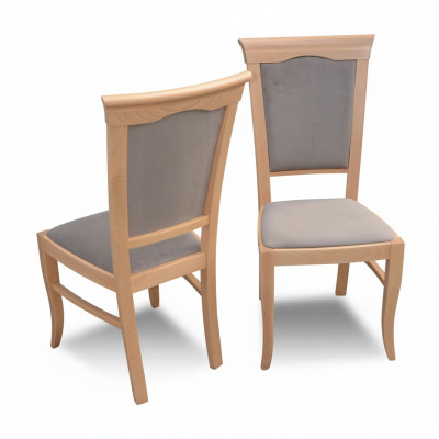 Meubles rembourrés de luxe en design: chaises de tabouret de siège pour bureau ou salle à manger en bois massif.