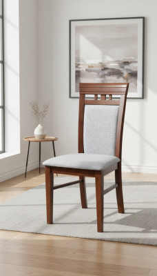Siège de chaise de bureau en bois massif capitonné de design de luxe