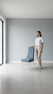 Chaise en bois rembourrée de design de luxe, inclinable, pour le bureau, le bureau ou la salle à manger.