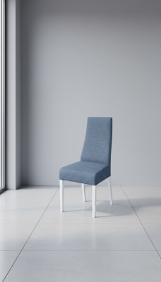 Chaise en bois rembourrée de design de luxe, inclinable, pour le bureau, le bureau ou la salle à manger.