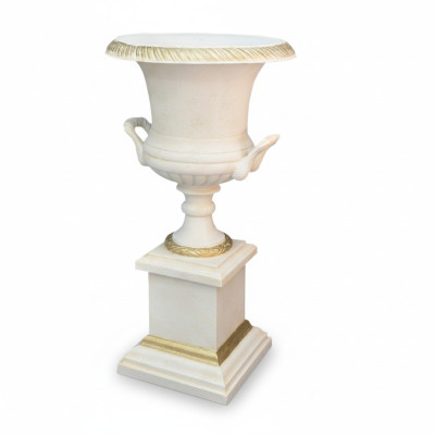 XXL Décoration de salon classique Style ancien Vase Vases décoratifs Statue Sculpture