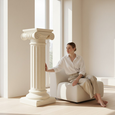 Colonnes de style antique grec, supports de luxe conçoivent de nouvelles colonnes de 100 cm.