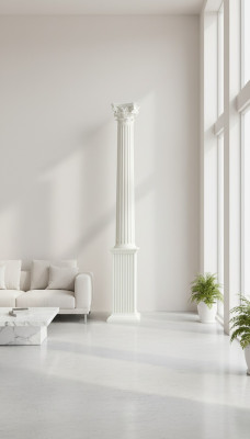313 cm Style colonne XXL 1900 Style antique grec ancien Restaurant Café