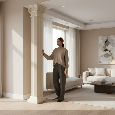 XXL colonne grecque antique style design colonnes de luxe supports nouveaux 300 cm grands