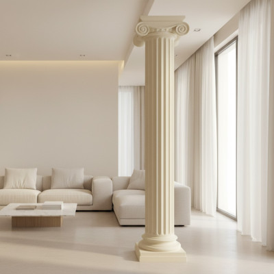Colonnes de design de style antique grec de luxe XXL, supports neufs de 218 cm.