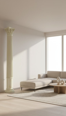 Style antique ameublement hôtel hall restaurant colonne colonne XXL 275 cm style romain
