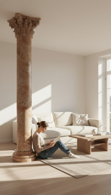 Colonne grecque XXL de 300 cm - Colonnes de design de style antique de luxe