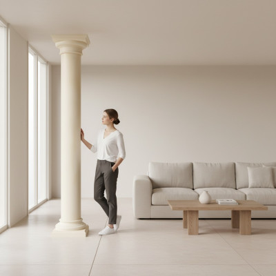 XXL Colonnes grecques de style antique de conception colonnes de luxe supports nouveaux 210cm Big nouveaux