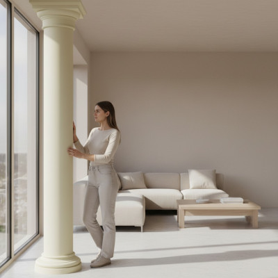 Style antique de colonne grecque XXL Design colonnes de luxe Supports nouveaux de 300 cm Big nouveau