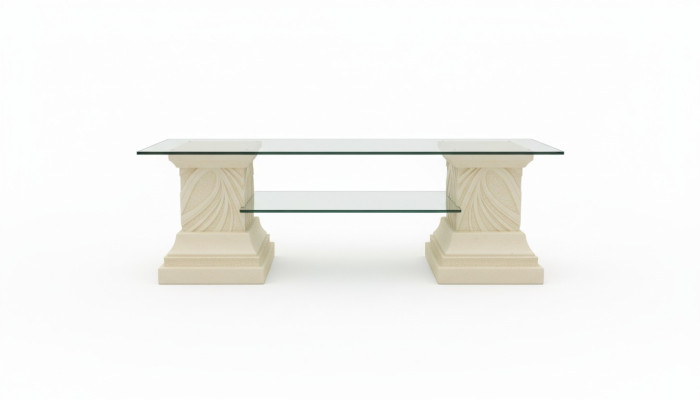 Vitrine Design Étagère Colonne en verre Vitrines Étagères TV Armoire Salon 1853 neuf