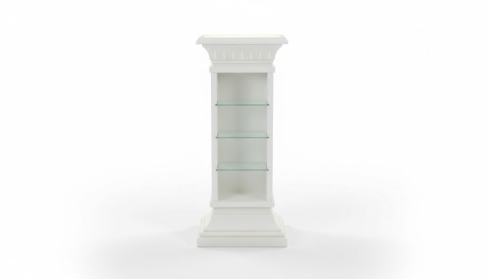 Vitrine de design Étagère Colonne en verre Présentoirs Étagères Lampe Armoire Salon 6893