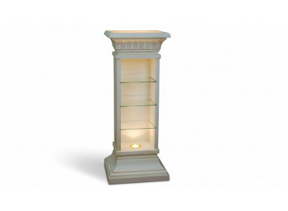 Vitrine d'exposition Étagère Colonne en verre Vitrines Étagères Armoire à CD Lampe 6894 nouveau