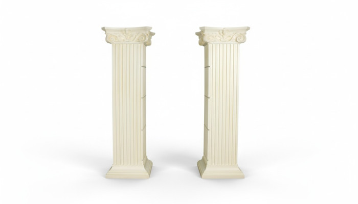 Étagère vitrine Vitrine en verre Colonnes romaines étagères vitrines XXL 210cm colonne Égypte nouvelle