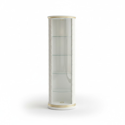 Vitrine à grande taille Étagère de bar Fond en verre Biseau Armoire vitrine Colonne 181,5 cm 1883 nouveau