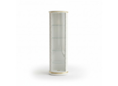 Vitrine à grande taille Étagère de bar Fond en verre Biseau Armoire vitrine Colonne 181,5 cm 1883 nouveau