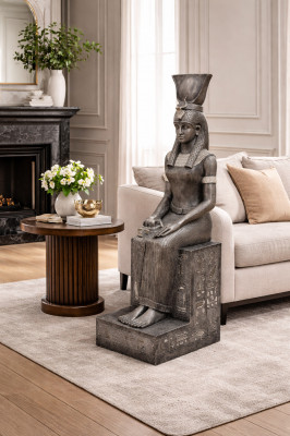 Statue de déesse Isis en figure de designer XXL Sculpture Décoration Figures Statues 123cm