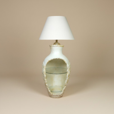 Lampe de sol design Vase XXL 138cm Lampe sur pied Lampes Étagère Vitrine éclairée