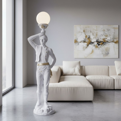 Sculpture de lampe de sol de figure de décoration à la taille naturelle de Hindouiste debout de 160 cm