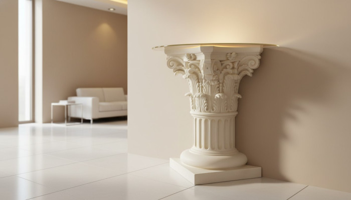 Colonne Décoration Illuminée Colonnes Sculptures Lampe Luminaire Figures Sculpture nouvelle