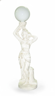 Style de lampe de sol à figure antique Lampe de sol Lampe Lampes Taille de la vie Éclairage