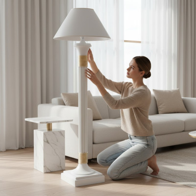 XXL Lampe de sol de style romain Lampe sur pied Lampes sur pied Lampe neuve