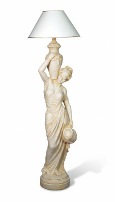 Lampe de sol pour salon Luminaire Lampadaire XXL Lampe Design Figure Sculpture nouvel