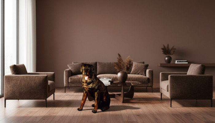 Figurine de chien Rottweiler en design, statue, sculpture, figures, sculptures, décoration 3007