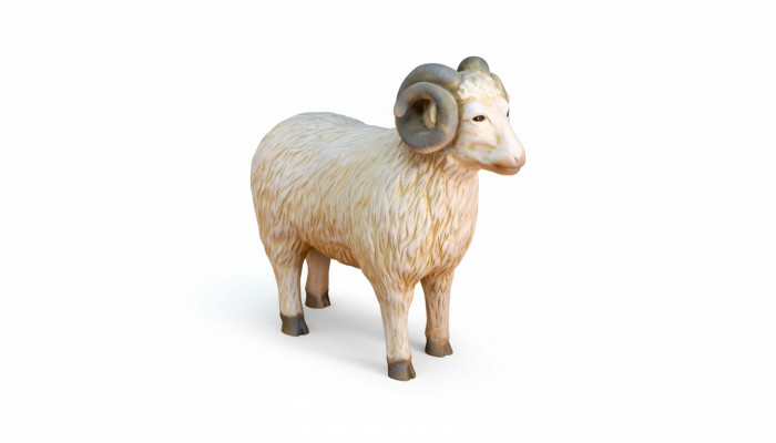 Conception Bélier Figure Statue Sculpture Figures Sculptures Décoration Décoration nouvelle 3039