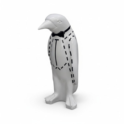 XXL Design 67cm Penguin Luxus Figur Skulptur Handwerk Tier Skulpturen Figuren