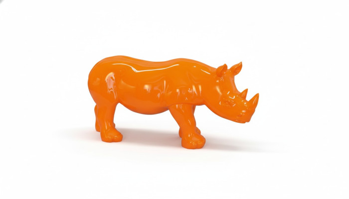Conception Rhinocéros Figure Statue Sculpture Figurines Sculptures Décoration Deco 3087 nouveau