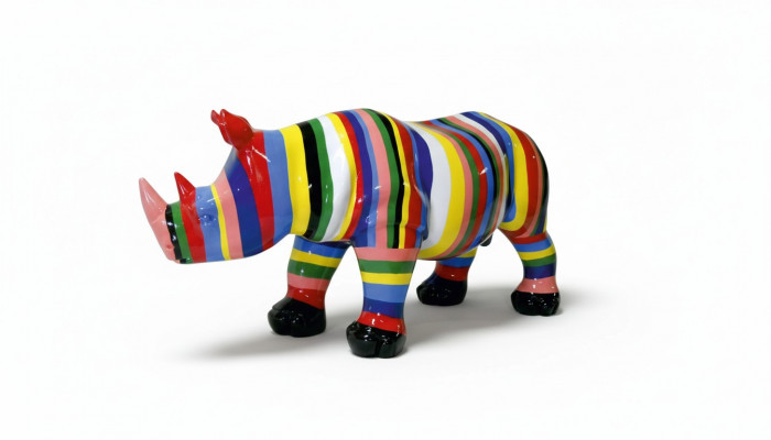 Conception Rhinocéros Figurine Statue Sculpture Figures Sculptures Décoration Déco 3092 nouveau